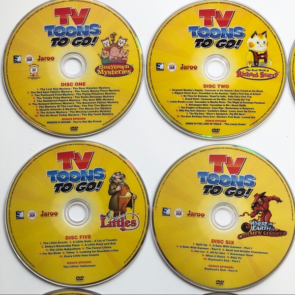 18 Lot Kids DVD Collection TV Toons to Go! Dory Stitch Spider-Man 2 Blue’s Clues - Picture 4 of 7